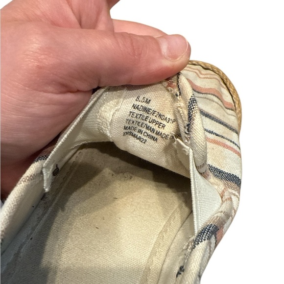 Esprit Multicolor Striped Espadrille Flats - Picture 6 of 6